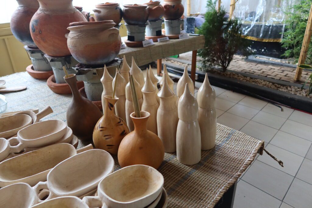 Setup at Gumino Buffet Rwanda Fika Cafe, Traditional Rwandan Cuisine.